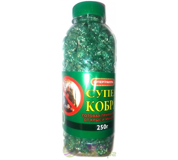 Засіб від гризунів Гранули Супер Кобра 250г у банці